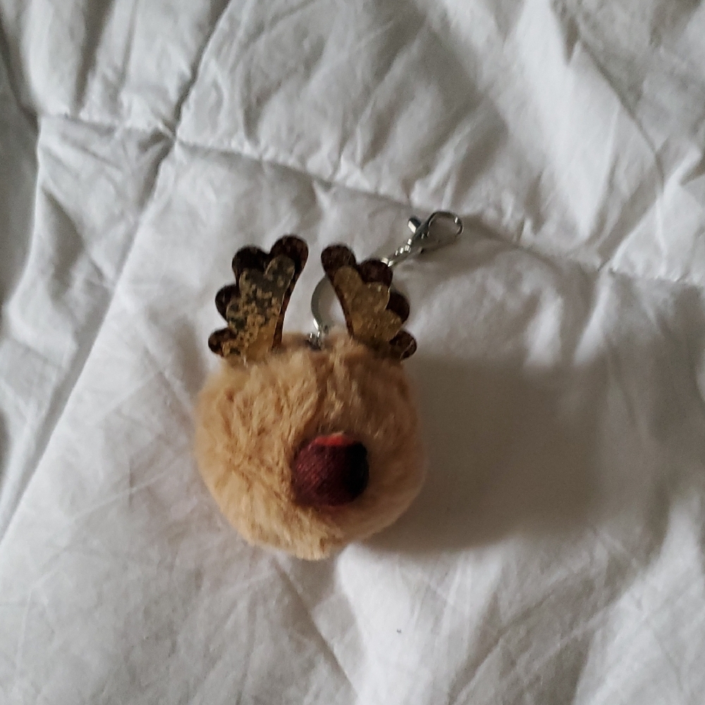 Reindeer Keychain Plush - Brown
